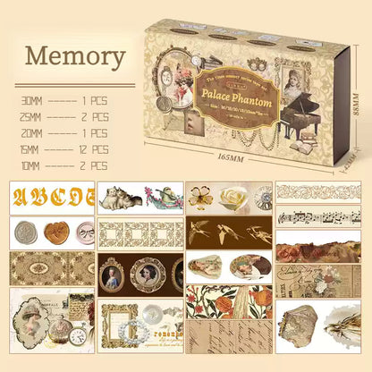 18PCS Vintage Washi Tape Set