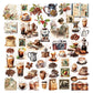 50PCS Coffee Time Series Stickers