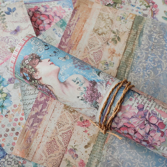 Hydrangea Theme  Scrapbook  Paper