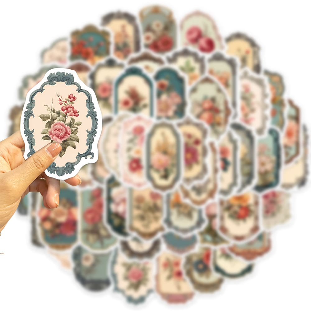 Flower Mirror Sticker