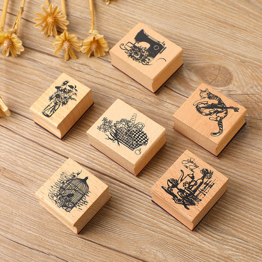 Spring Wooden Stamp