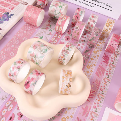 10PCS Small Floral Series Washi Tape Set