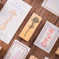 8PCS Plant Vase Wooden Stamp Set