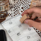 18PCS Life Series Wooden Stamp