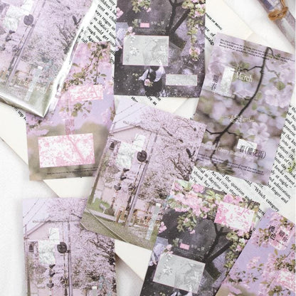 40PCS Sakura Series Scrapbook  Paper