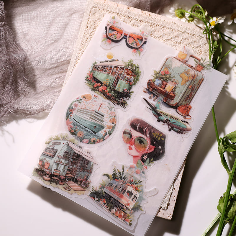 36pcs Summer Travel Stickers