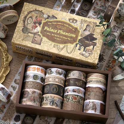 18-teiliges Washi-Tape-Set im Vintage-Stil