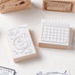 Schedule Plan Cat Wooden Stamp