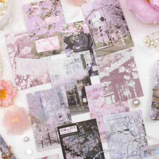 40PCS Sakura Series Scrapbook  Paper