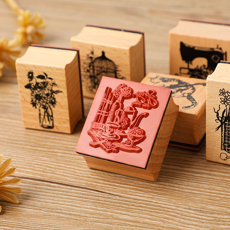 Spring Wooden Stamp