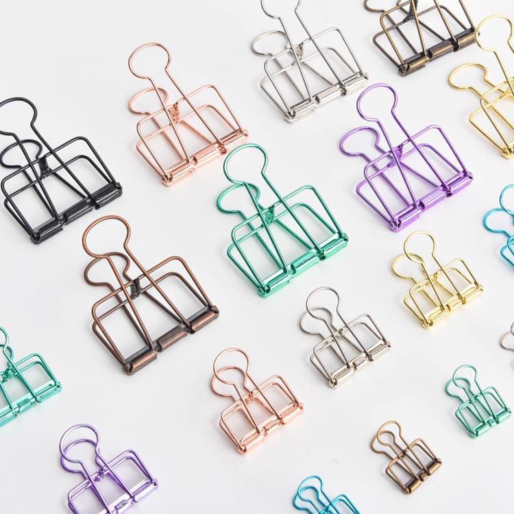 6PCS Colorful Hollow Tail Clips