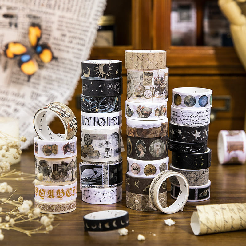 18PCS Vintage Washi Tape Set