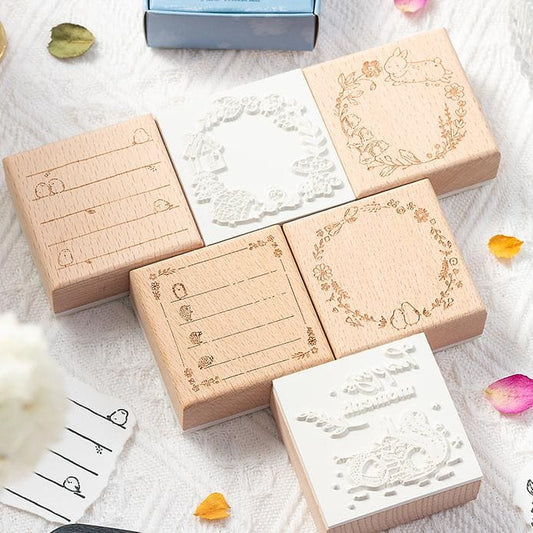 Message Box Series Wooden Stamp