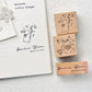 Rabbit Garden Wooden Stamp