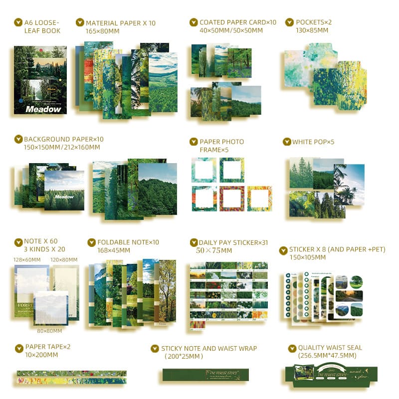 Scenery Series Scrapbooking Material Kit