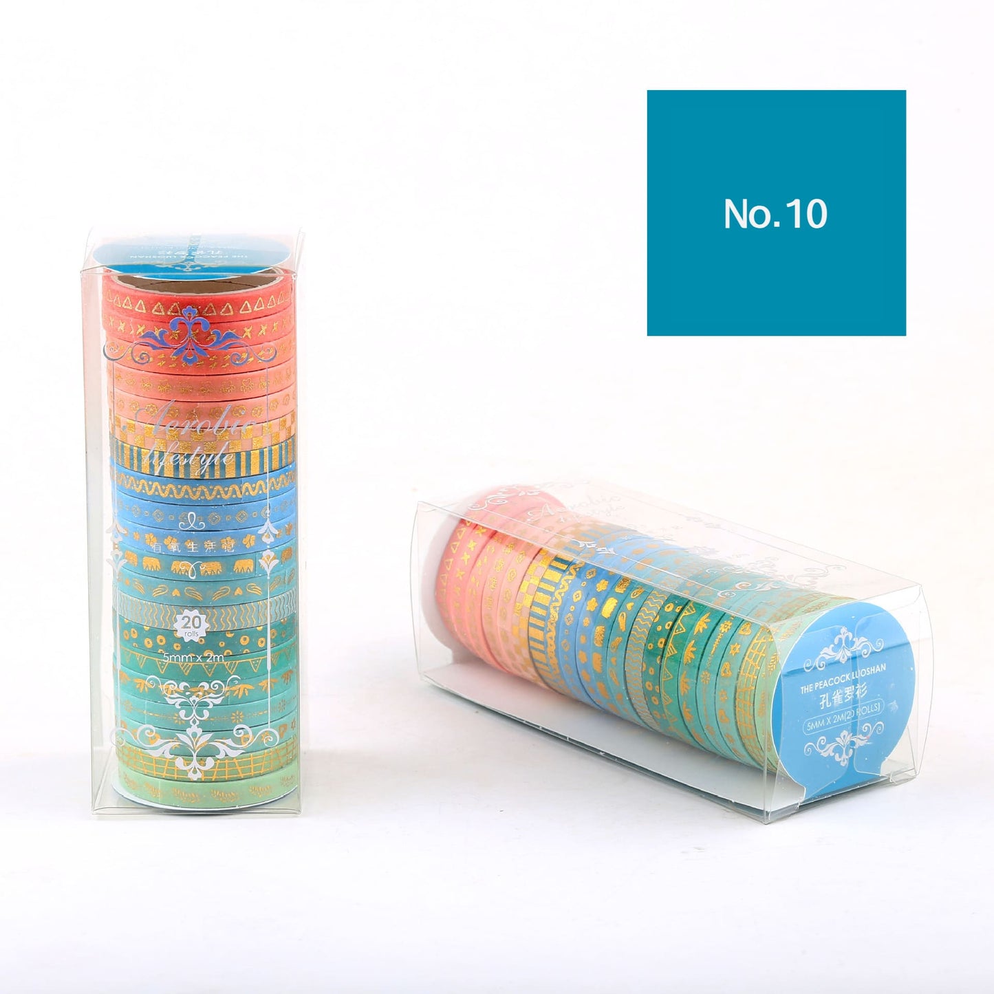 20PCS Ultra-Fine Divider Line Series Washi Tape Set