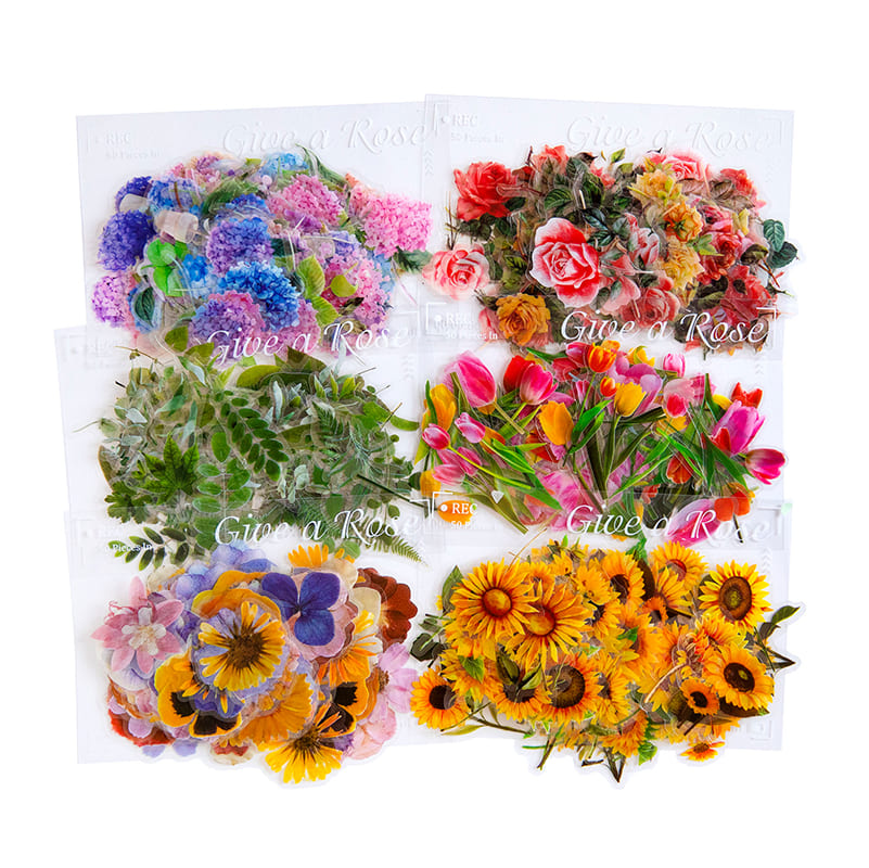 100PCS Flower Series Stickers