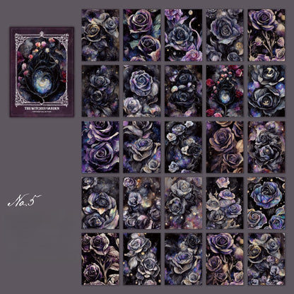 50PCS The Witches' Garden Scrapbook  Paper