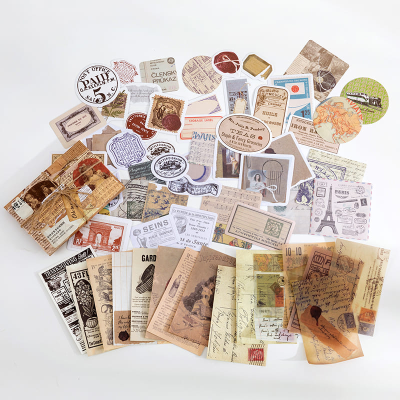 Ensemble de matériel de scrapbooking pour salle de mémoire vintage