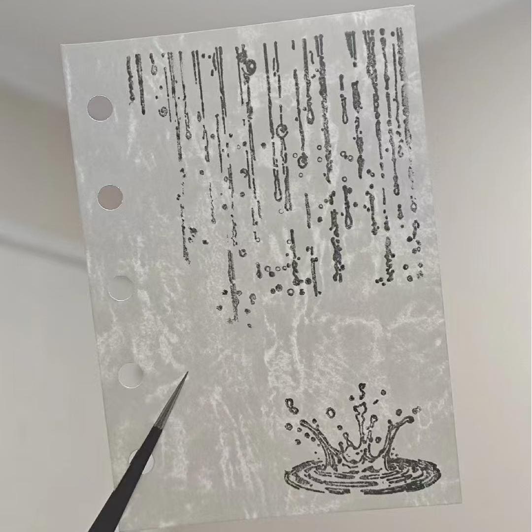 Clear Raindrop Silicone Stamp