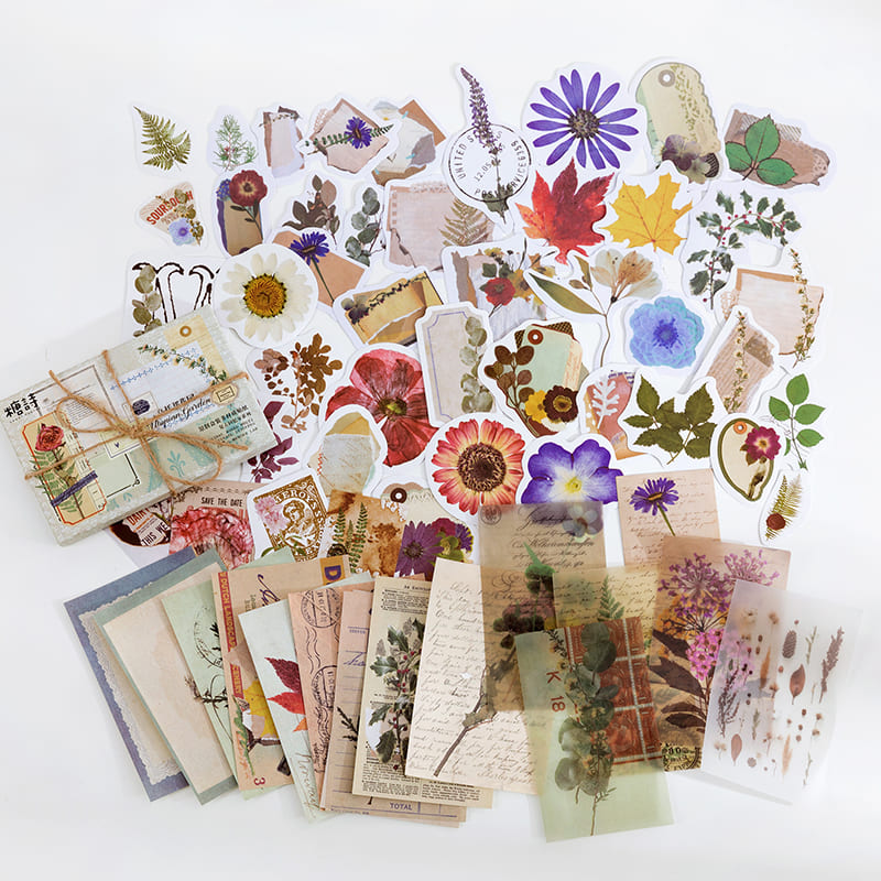 Vintage Memory Room Scrapbooking Material Set