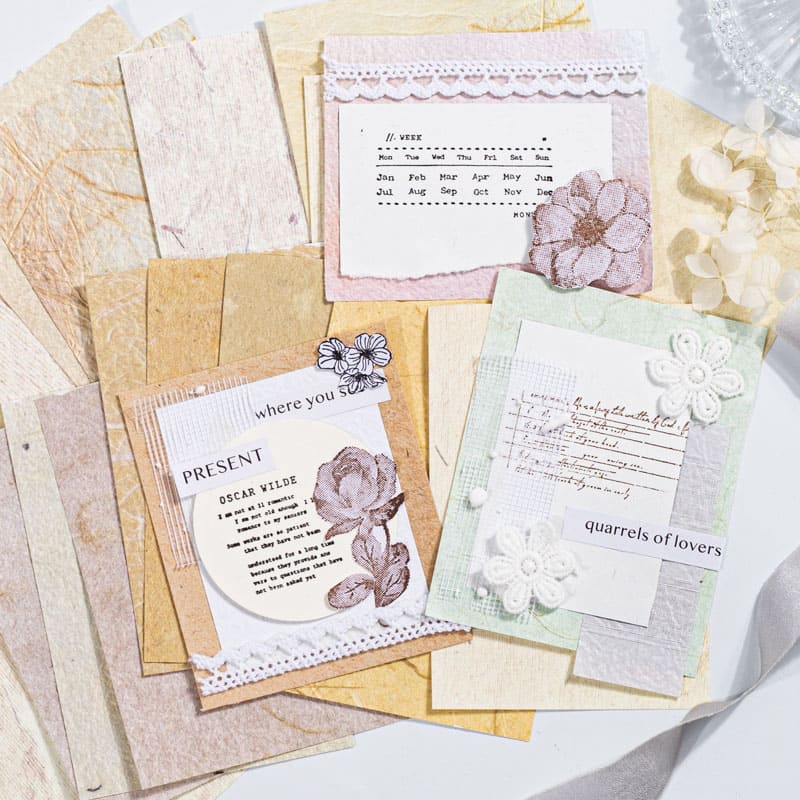 Feuille de scrapbooking de la série Time Flows