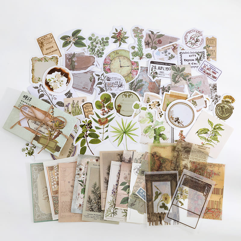 Vintage Memory Room Scrapbooking Material Set