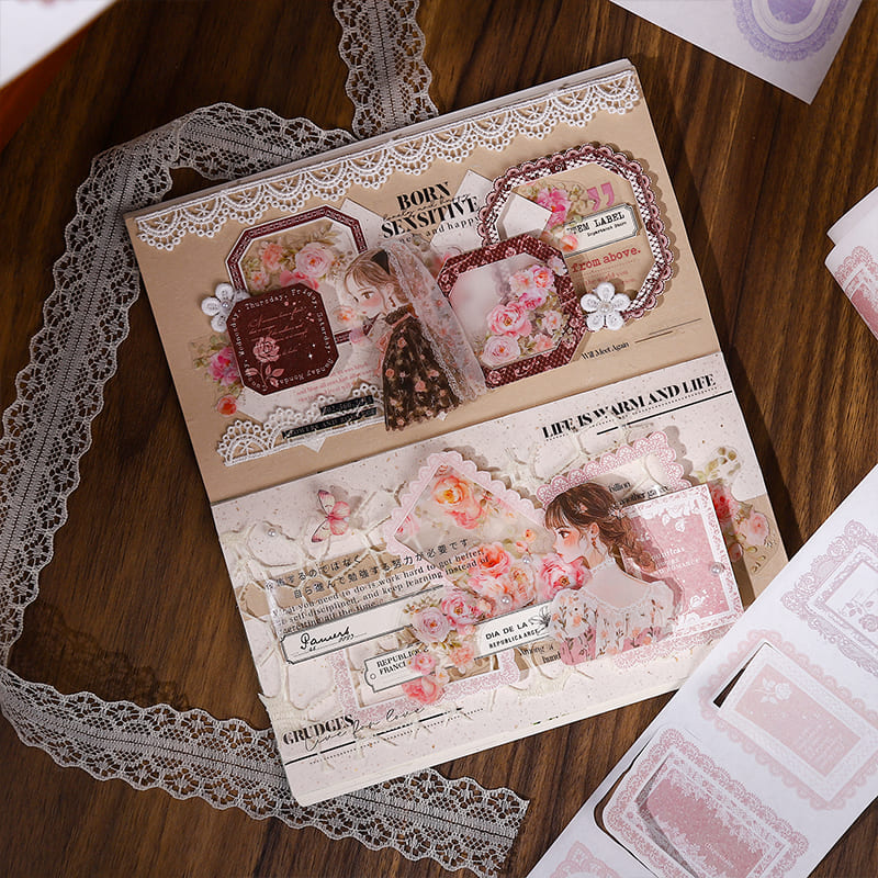 Lace Border Kraft Paper Tape