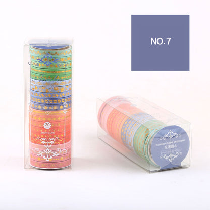 20PCS Ultra-Fine Divider Line Series Washi Tape Set