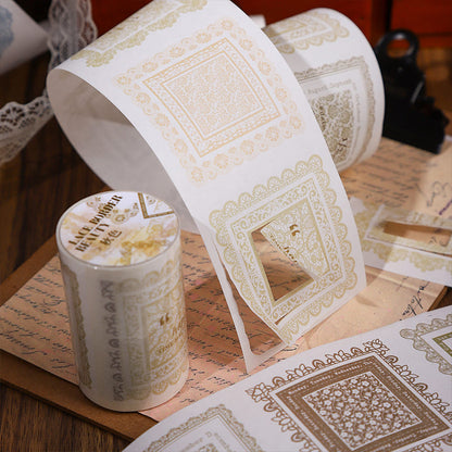 Lace Border Kraft Paper Tape