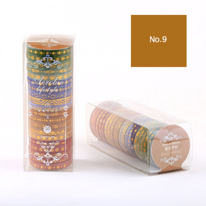 20PCS Ultra-Fine Divider Line Series Washi Tape Set