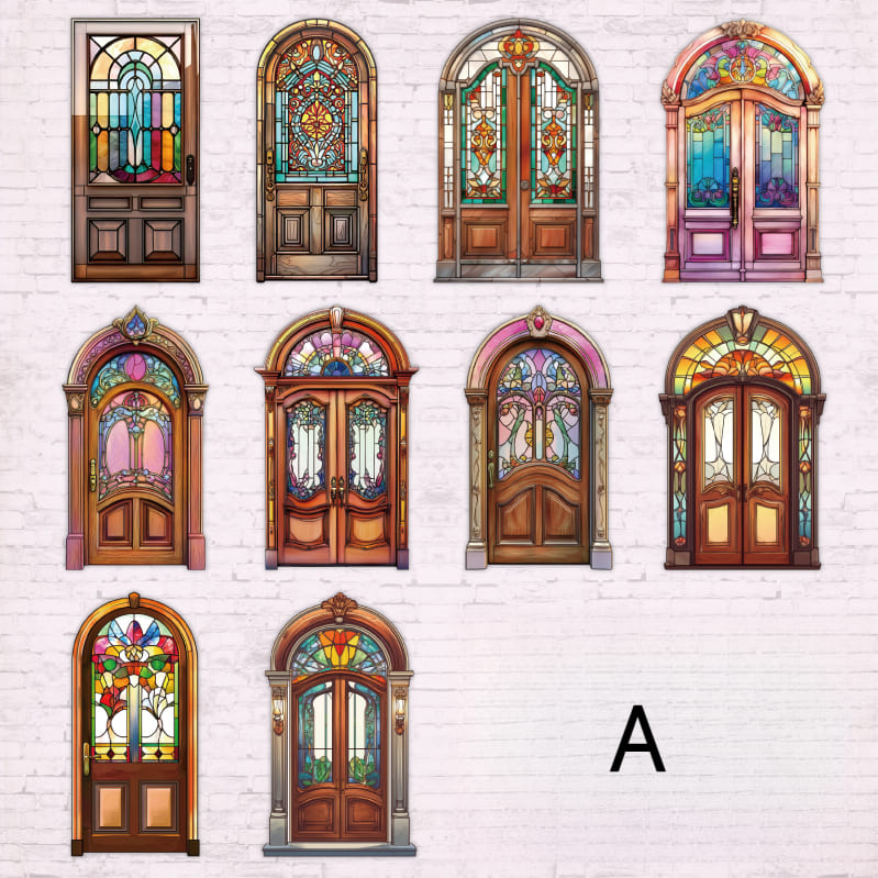 Vintage Doorway Stickers