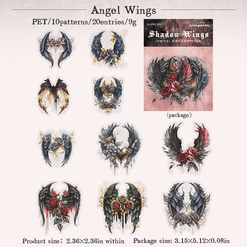 Dark Wings Series Stickers