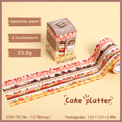 4PCS Sweet Series Washi Tape