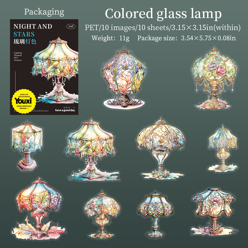 Vintage Lighting Series Stickers