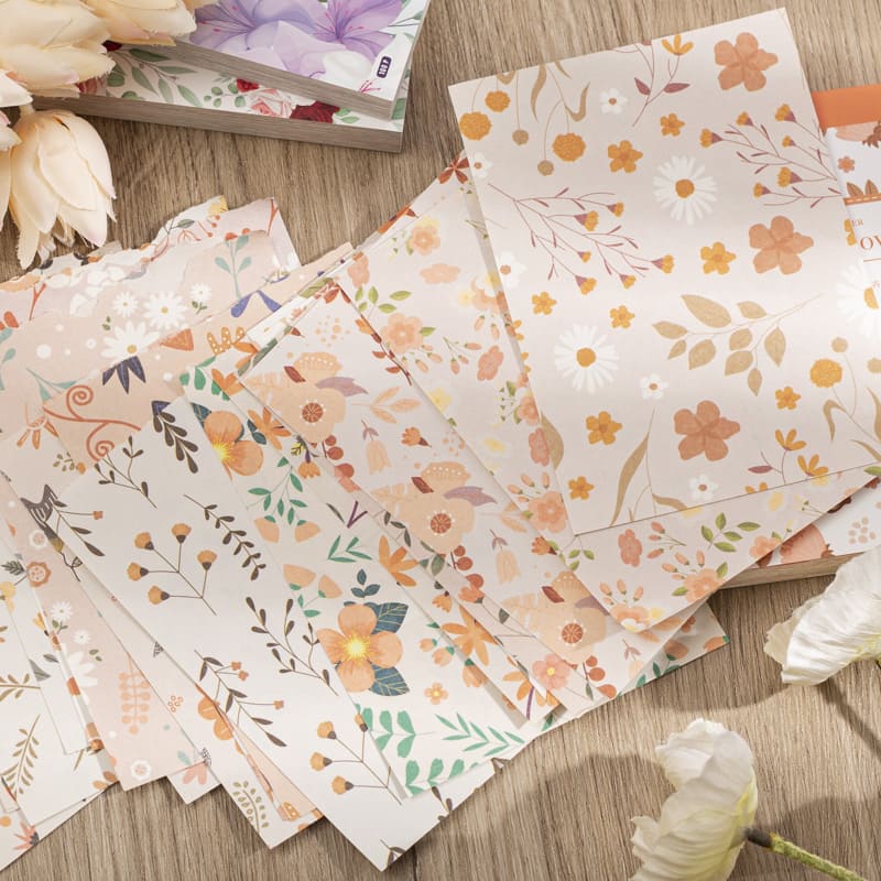 Flower World Scrapbook Paper