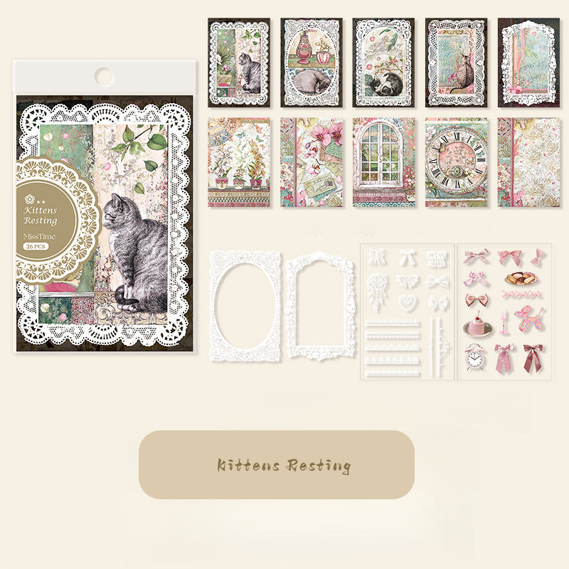 Lace Fairy Tale Scrapbooking Paper