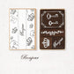 4PCS Beautiful Moments Wooden Stamp