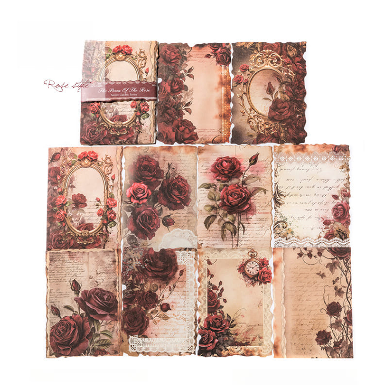 Secret Garden Vintage Scrapbook Paper