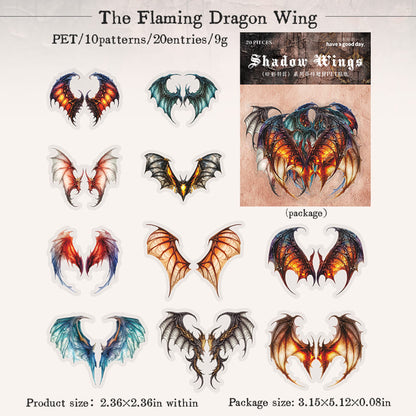 Dark Wings Series Stickers