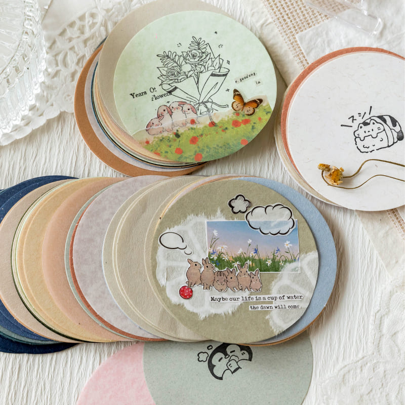 Papier de scrapbooking circulaire